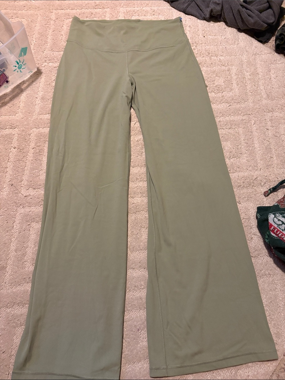 Athleta Wide-Leg Leggings in Sage Green
